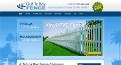 Desktop Screenshot of gulftobayfence.com