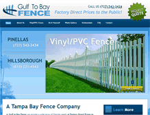 Tablet Screenshot of gulftobayfence.com
